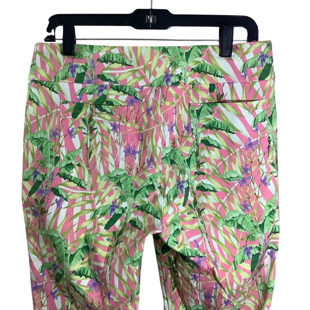 J. McLaughlin Floral Tropical Print Pants Pull On - Picture 5 of 8